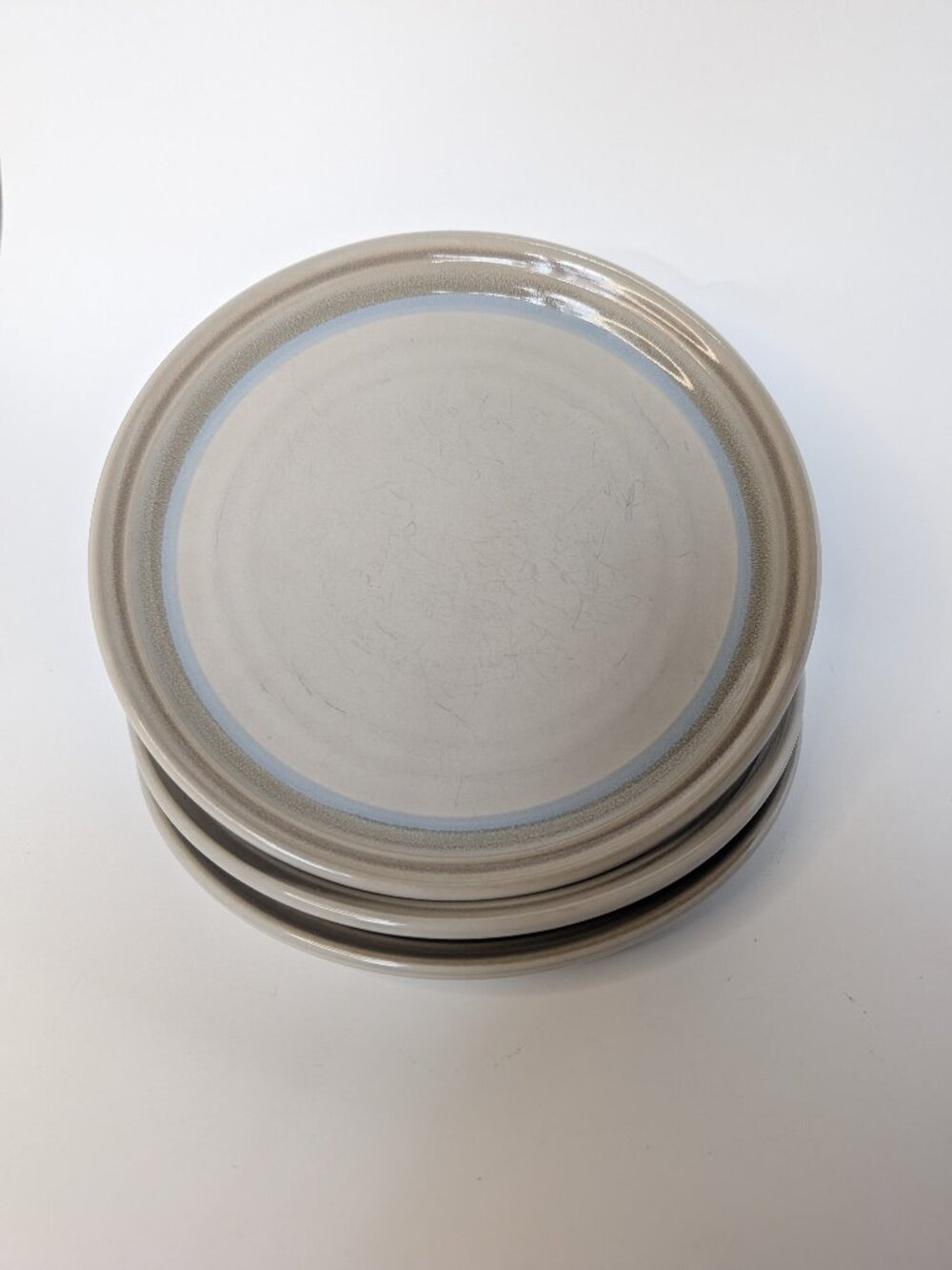 Set Of 3 Noritake Painted Desert Stoneware Salad Plates 8 1/4” 8603